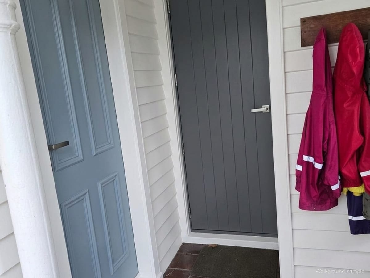 Front and side entry, with new joinery