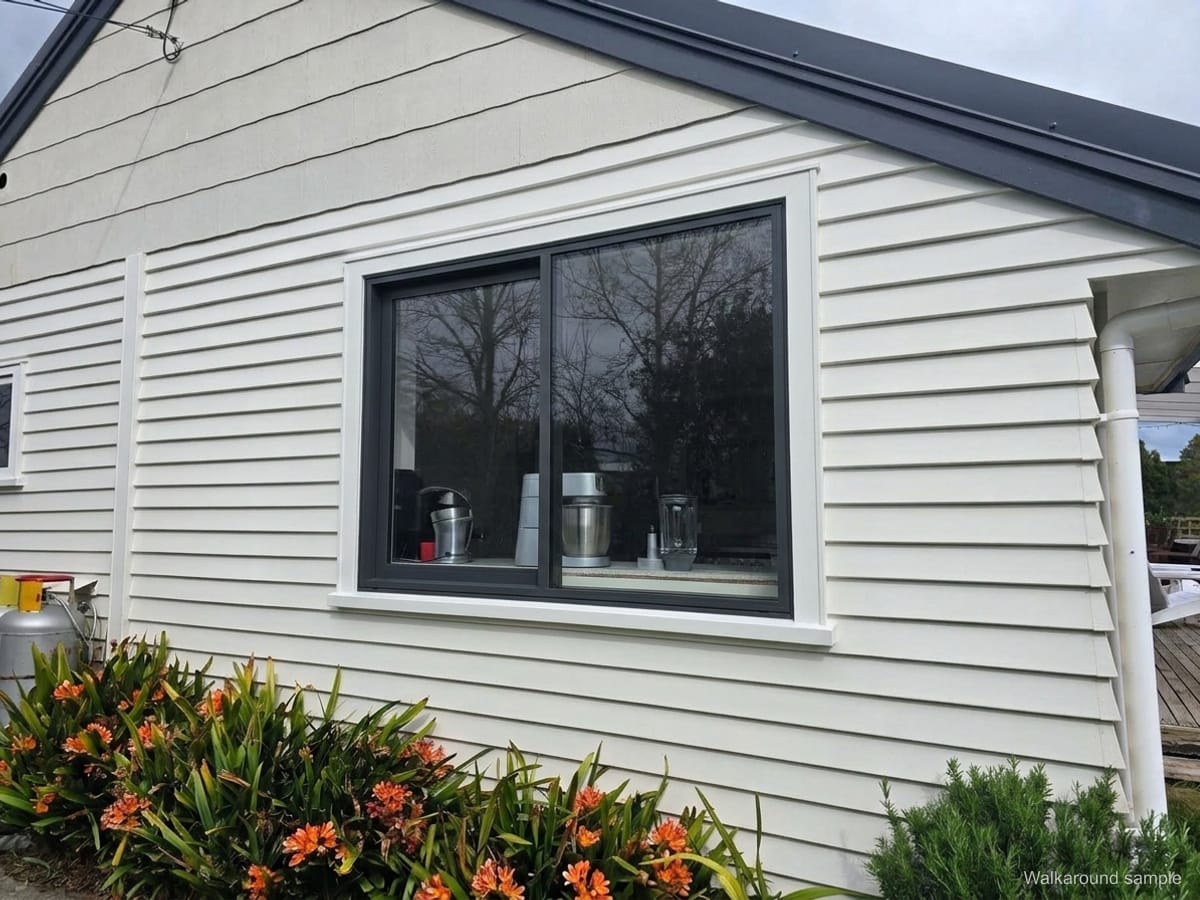 Kitchen window, with new joinery